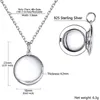 Locket Necklace that Holds 1-2 Pictures Customized Full Color Photo Jewelry for Women Girls, Heart/Round/Oval Shape