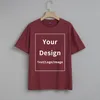 Benutzerdefiniertes T-Shirt für Frauen, bedruckter Text, DIY-T-Shirt, Mädchen, Ihr eigenes Design, Markenbild, Baumwolle, lässig, kurzärmelig, 220614