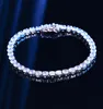 Prezent Test Test 3 mm Ministerstwo Moissanite Tennis Bracelets for Men Women Lab Full Diamond Bangle 925 Srebrna biżuteria certyfikowana 5072179