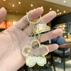 Keychains Japanese Cherry Blossoms Keychain Acrylic Snowflake Delicate Lovely Creative Gifts Keyring Accessories Gift 2022 Emel22