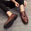 Zapatos de hombre Tallas grandes Zapatos italianos Tendencia Vestido de hombre Cuero Conducción Diseñador Mocasines de hombre Casual Hombres Moda Formal