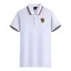 Polos boliviens pour hommes et femmes, T-shirt de sport respirant à manches courtes en coton mercerisé, avec revers, LOGO personnalisable