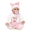 NPK 16" 40cm bebe realista reborn doll lifelike girl babies silicone dolls toys for children xmas gift bonecas kids 220505