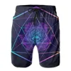 Men's Shorts Sacred Geometry Fashion Mens Board Casual Beach Surf Fitness Gym Boardshorts Fast Dry Outdoor Swimwear Man PantsMen's