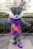 Trajes de mascote de coelho de Halloween roupas de desenho animado de alta qualidade