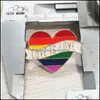 핀 브로치 보석 보석 무지개 색 컬러 에나멜 LGBT 여자 남자 게이 레즈비언 프라이드 옷깃 핀 배지 패션 BK 306 T2 드롭 배달 T5