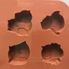 12 Owl Cups Cooking Tools Handgjorda tvålformar Ice Cube Tray Diy Mold Silicone Cake Baking Mold Cake Pan