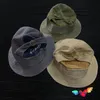 Baretten Canvas KAPITAL Bucket Hoeden Heren Dames Hoge kwaliteit Solid Vintage Caps Top Logo Verstelbare Wash Make Old