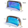 Waterproof Holographic Makeup Bags Organizer Large Capacity Iridescent Cosmetic Bag Pouch Clear Toiletry Portable Glitter Pencil C2324605