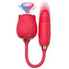 NXY Vibrators Hot Selling Rose Flower Shaped Sex Vuxen Toy Vibrator för Women 0411