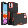2 in 1 Armor Phone Cases For iPhone 13 12 Mini 11 Pro XS Max XR 7 8 Samsung S21 Ultra TPU Hard PC Frame Shockproof Defender Cover