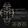 Reloj Hombre Fashion Men Roestvrij staal Luxe kalender Quartz Pols Business ES voor man klok Montre Homme Y220707