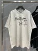 22ss Uomo Donna Designer t-shirt Firma stampa lettere Parigi stampa manica corta Girocollo Streetwear nero grigio bianco xinxinbuy XS-L