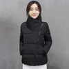 Winter Mujer Parkas Solid Jacket Women Plus Size Windproof Design Stand Collar Solid Thick Casual Coat Femme Kobieta Kurtka 201128
