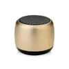 2022 Hot Mini Gift Portable Wireless Bluetooth Speaker Metal HiFi TWS Super Small Steel Loudly Speaker