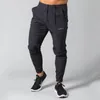 Black Casual Pants Men Joggers Sweatpants Running Sport Trackpants Male Gym Fitness Training Thin Quick dry Trousers Bottoms 220621