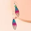 Dangle Lustre Boho Exagéré Long Transparent Brillant Plume Boucles D'oreilles Femmes Étoile Fée Ailes Dangle Boucles D'oreilles Bijoux De Mariage