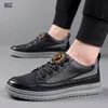 New gray gold madman lion Dress shoes Brand designer masculine men's absorb youth soft shoes Zapatillas Hombre A15