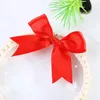 Wedding Decorations 200Pcs 8.5*8.5cm Satin Ribbon Bows Knot Craft Bows Pink White Small Flower Gift Tie Decoration Bow Bowknot DIY Birth Party