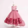 Flower Girls teens Christmas Girls Dresses Birthday party Formal Evening Gown Princess Dress Children Clothing For Girl Clothes Y220510