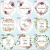 100 piezas personalizadas pegatinas de boda invitaciones dulces favores cajas de regalo etiquetas cumpleaños Po 220613
