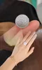 2024 Choucong 브랜드 결혼 반지 반짝이는 고급 쥬얼리 925 스털링 실버 포장 화이트 사파이어 CZ 다이아몬드 보석 파티 영원한 여자 손가락 반지 선물
