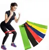 Taşıma çantası ile 5 adet 600 * 50mm Direnç Kauçuk Döngü egzersiz bantları Seti Spor Antreman Spor Yoga Ekipmanları Elastik Bantlar