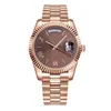 Высококачественные 36 -миллиметровые часы Mens Designer Watches for Women Автоматические движения наблюдает за AAA Mens Fashion Rose Gold Reloj Montre de Luxe Date Day Day Green Dial