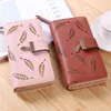 Long fashion Clutch bag Hollowing out Leaf Sequined decorative zipper Hasp leather women clutch wallet