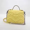 2021 Macaron mode handtassen vrouwen schoudertas echt leer beroemd merk crossbody tas