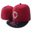 2021 Men's Camo Fitted Hats Flat Brim Hat Gorras Bones Masculino Sport Summer Size Caps Chapeau On Field Classic Navy Red Blu278j