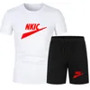 2 pièces ensemble hommes survêtement Gym Fitness entraînement sport costume séchage rapide T-Shirt Shorts course exercice entraînement ensemble vêtements de sport