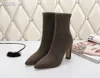 Luxurys Designes Cate Boots For Women, Ladies Soles Stivaletti Catene Paltform Heels Adox Eloise Booty Winter Brand Boot