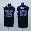 XFLSP One Tree Hill Ravens # 23 Nathan Scott # 3 Lucas Scott Jerseys Branco Azul Black Mens Bordado Basquete Camisas S-XXL Jersey Shoets