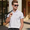 Męskie Polos Men Brand Ubranie Męskie wysokiej jakości Topstees 2022 Męska koszula biznesowa 3D Haftowa Poloshirt 9028men's Men's Men's Bl