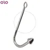 Metal Anal Hook Butt Plug Brinquedos Sexy para homens mulheres gays massagem escrava