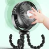 Handverktyg Portabel barnvagn USB Electric Fan Powered Small Foldble Rechargeble Mini Ventilator Silent Table Outdoor Cooler