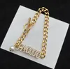 Women Chain Choker Gold Necklace Designer Stainless Steel Punk Brand Letter Bracelets Necklaces Vintage Hip Hop Pendant Jewelry Se240t