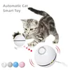 Automatisches intelligentes Katzenspielzeug, Ball, interaktive Katzenminze, wiederaufladbar, selbstdrehend, bunte LED-Federglocken, Spielzeug für Katzen, Kätzchen, 220510