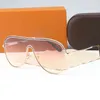 Digner Marke klassische Pilotensonnenbrille Mode Damen Sonnenbrille UV400 Goldrahmen grüner Spiegel 58 mm Linse mit BoxFKXB