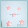 Arts And Crafts Arts Gifts Home Garden Rose Quartz Star Craft Ornaments Natural Stone Naked Stones Hearts Decoration Hand Dho7C