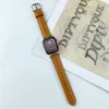 Pasek designerski z prostym złączem dla opaski Apple Watch 41 mm 45 mm 38 mm 40 mm 44 mm iWatch 3 4 5 7 42 mm pasme metalowe różowe złoto Buckl2726012