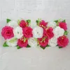 Décoration de fête 2pc / set 50cm 22cm charmant artificiel rose fleur rangée arc arc arc porte fond arrière de porte monsonparty