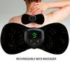 Cervicale Massager Draagbare Nek Rug Massager Elektrische Nek Massage Patch Oplaadbaar Intelligent Nek Ontspannend Apparaat 220426