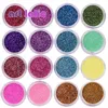 30 PCS Glitter ألوان متنوعة Art Fine Glitters Powder Dust UV Gel Polish Tips Makeup Tips 220630