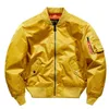 2022 Spring Autumn Baseball Bomber Jacket Men Fashion Hip Hop Streetwear Yellow Black Navy Army Air Force Jacket Men Military T220816