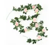 Flores artificiais Rosas de seda Rattan Long Leave