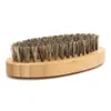 Eco Friendly Boar Bristle Heren Scheerborstel Draagbare Barber Natural Beard Borstel voor Facial Cleaning Surache Tools