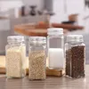 120ml Glass Spice Jars 4oz Empty Square Spice Bottles Shaker Lids and Airtight Metal Caps