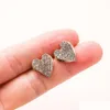 Stud Fashion Jewelry Heart Moucles d'oreilles Rhinstone Cute Drop Livrot Dhvwo